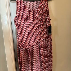 NWT Sleeveless multicolored dress.  Very flattering.